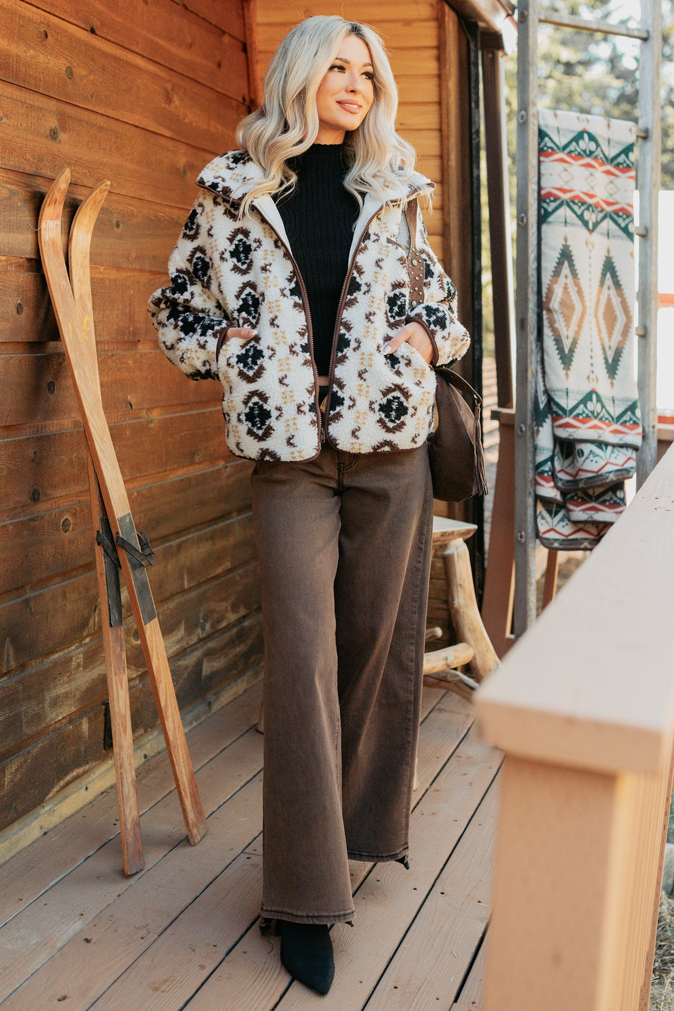 Valencia High Rise Wide Leg Mica Denim Jeans (Antique Bronze)-The Formal Wear