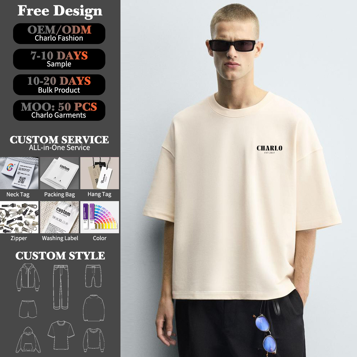 Premium Oversized T-Shirt – Minimalist Streetwear with Custom Branding