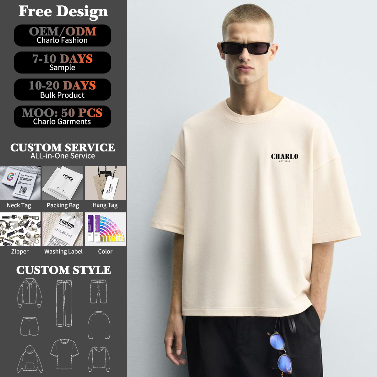 Premium Oversized T-Shirt – Minimalist Streetwear with Custom Branding