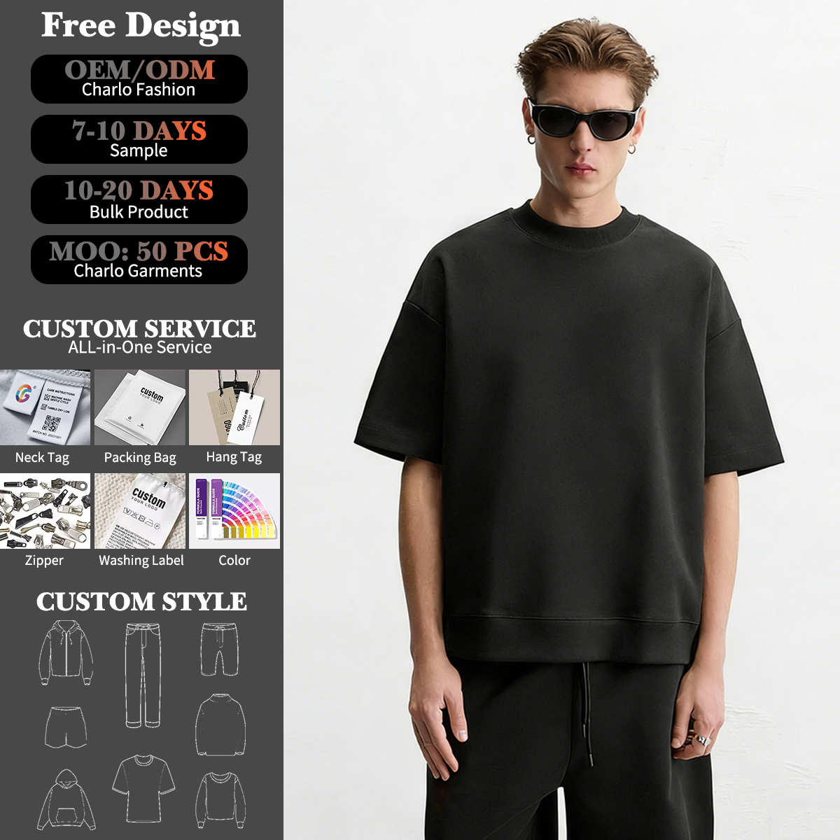 Minimalist Oversized Black T-Shirt – Streetwear Essential