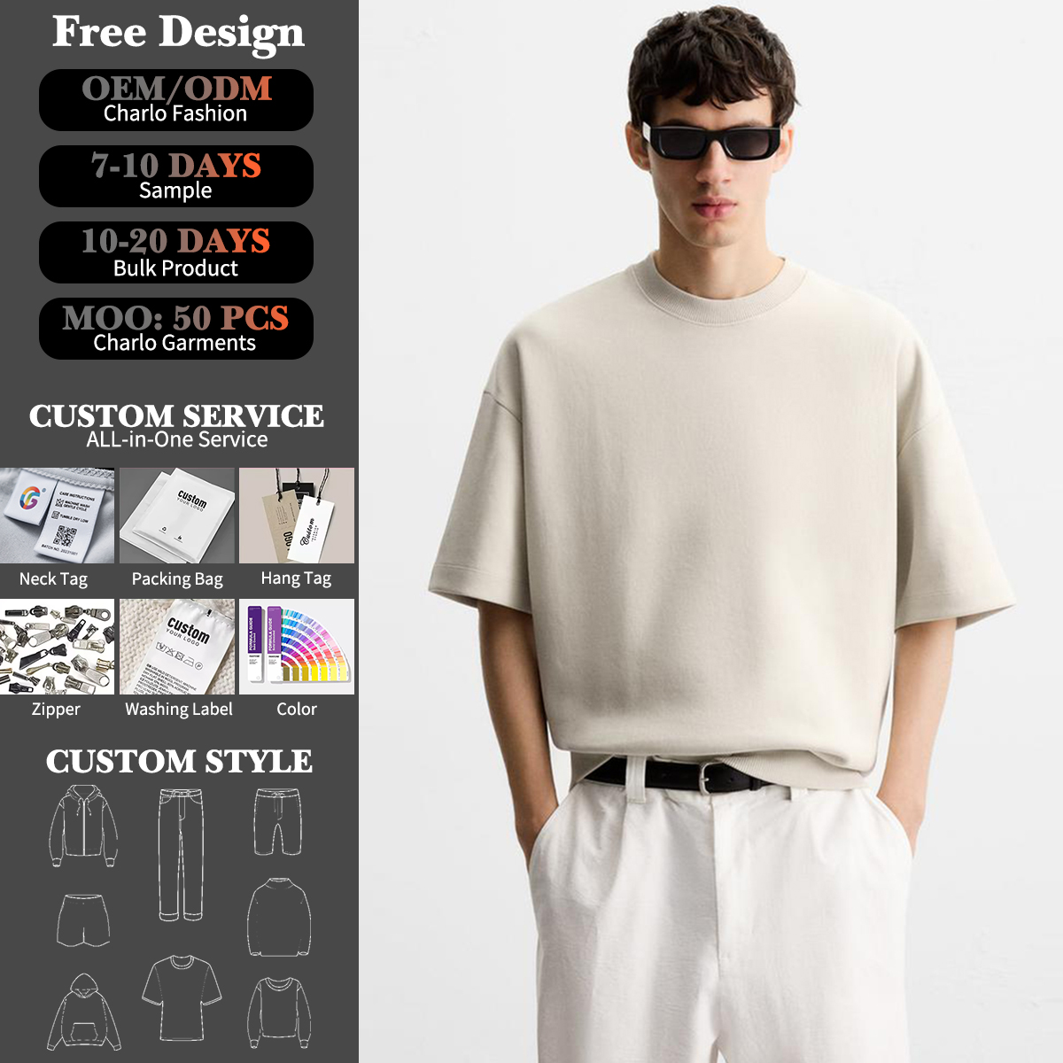 Premium Oversized High-Weight T-Shirt – Luxe Streetwear Essential