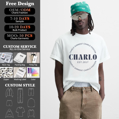 Custom Logo T-Shirt OEM/ODM | Premium Cotton Streetwear Tee | Private Label Apparel Manufacturing