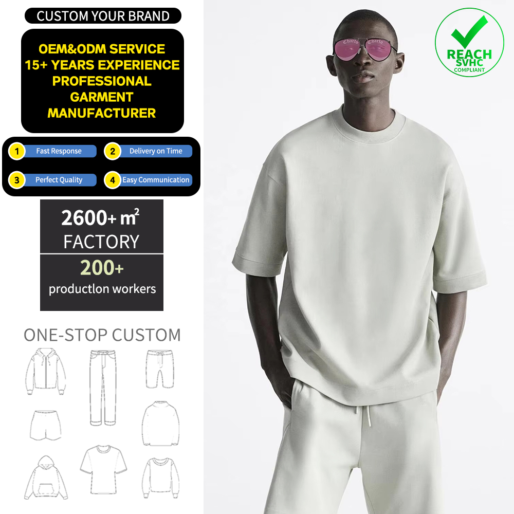 Charlo High-Weight Casual Short Sleeve Set – Luxe Comfort for Everyday Wear