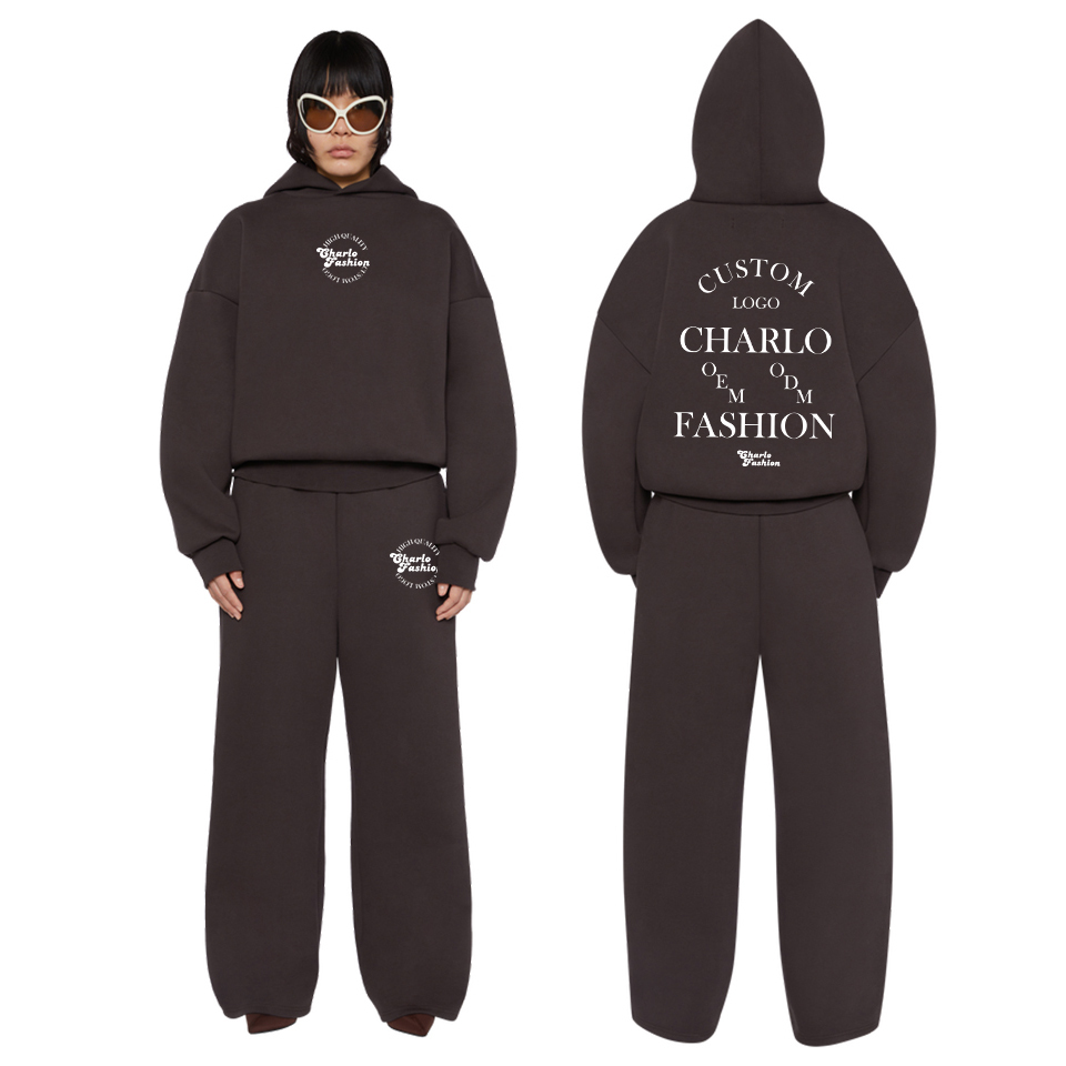 Premium Streetwear Hoodie & Sweatpants Set – Relaxed Fit, Customizable Tracksuit