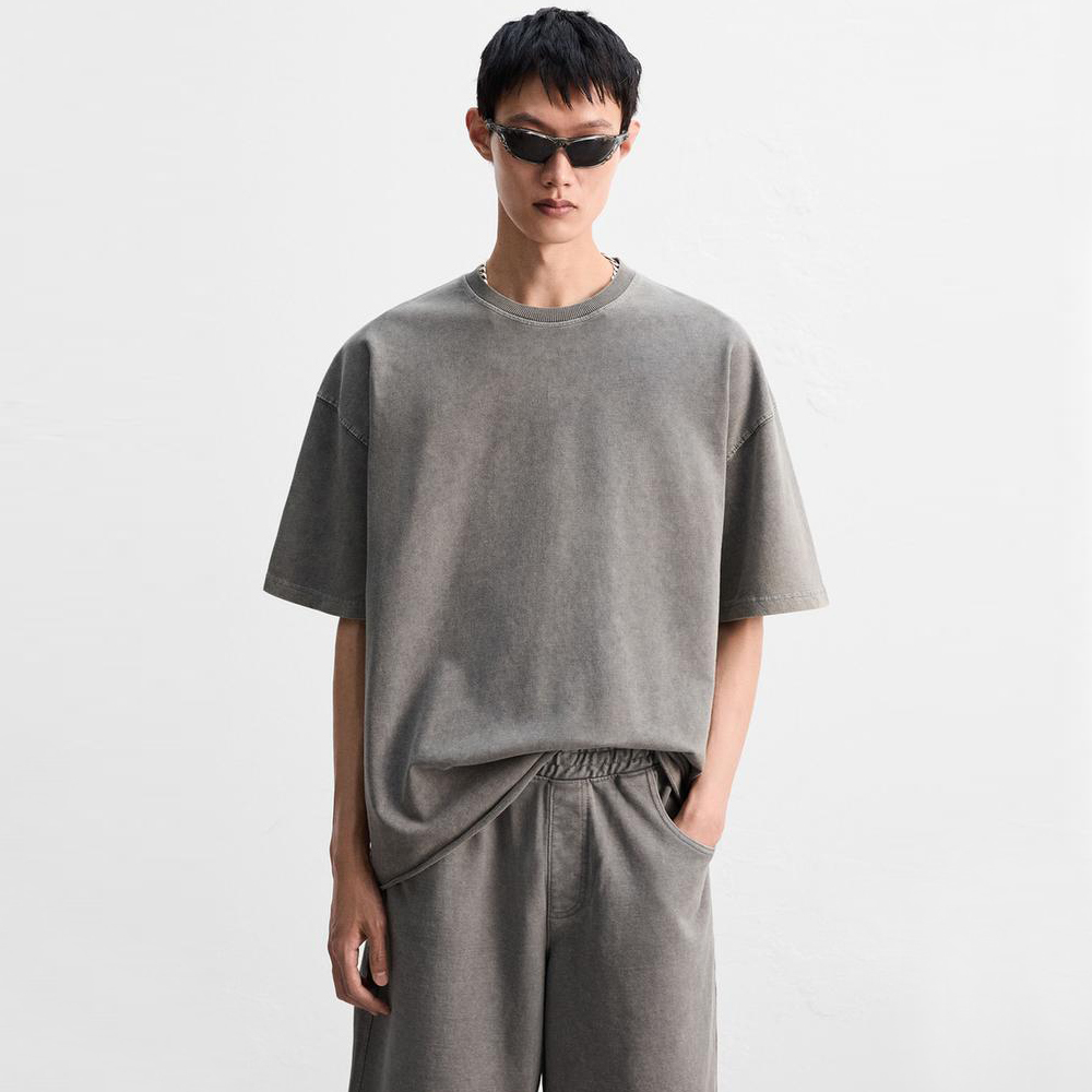 Vintage Washed Oversized T-Shirt | Custom Streetwear Tee | OEM/ODM Private Label Clothing