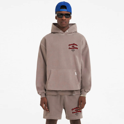Washed Vintage Pullover Hoodie | Oversized Streetwear Hoodie | Custom OEM & ODM
