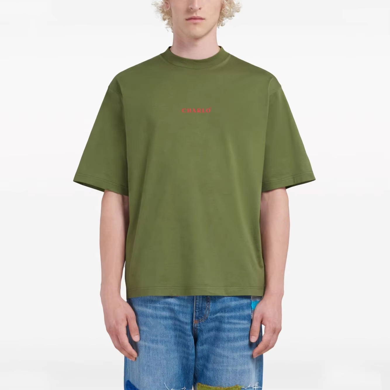 Premium Oversized Green T-Shirt – Soft, Stylish & Customizable