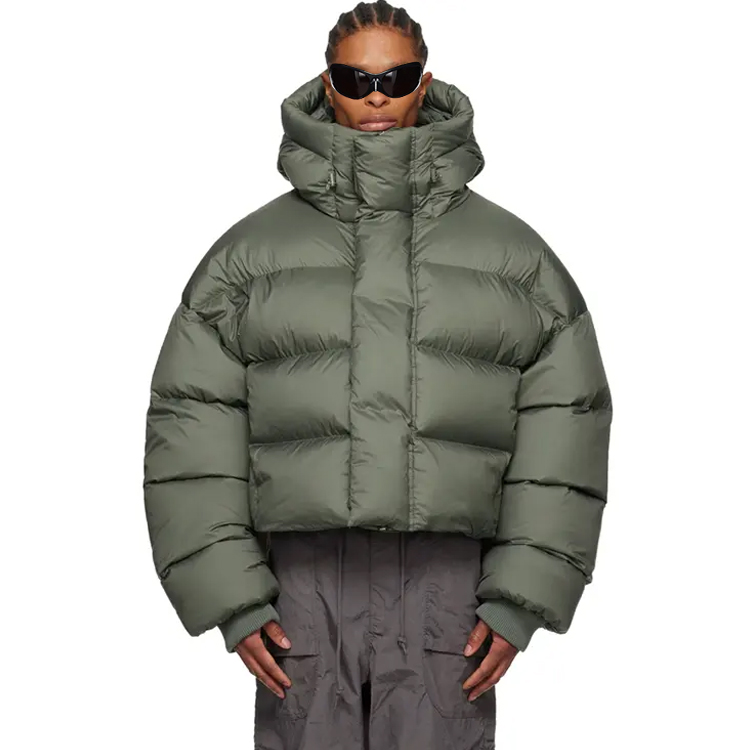 Charlo Fashion Oversized Cropped Puffer – Urban Street Style & Cozy Warmth  