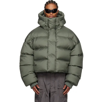 Charlo Fashion Oversized Cropped Puffer – Urban Street Style & Cozy Warmth  