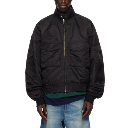 Charlo Fashion Multi-Pocket Bomber Jacket – Sleek Streetwear Utility Design