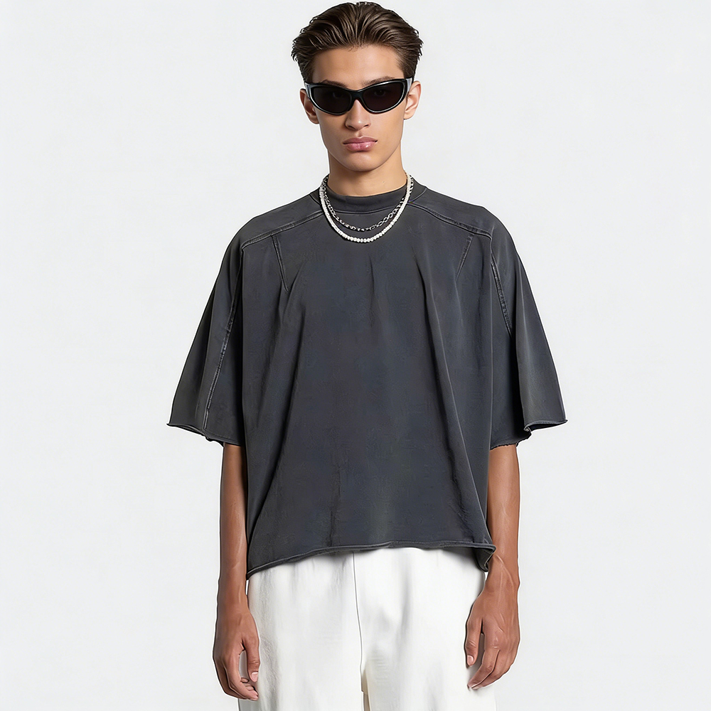 Charlo Vintage-Inspired High-Weight Short Sleeve Tee – Bold & Oversized  