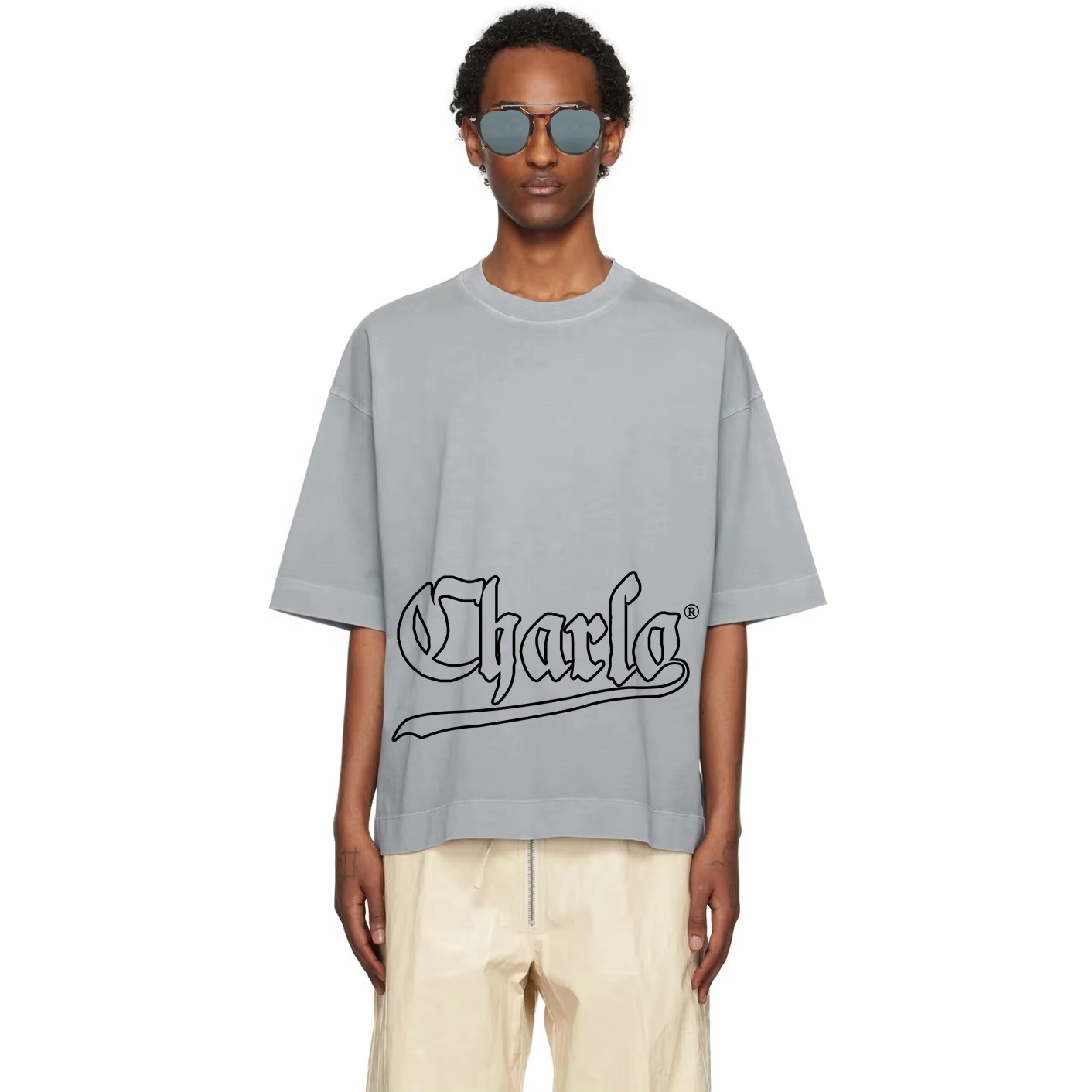Charlo Oversize Logo Tee – Streetwear Essential
