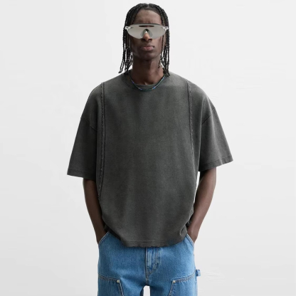 Charlo Vintage Wash Oversize Tee – Streetwear Essential