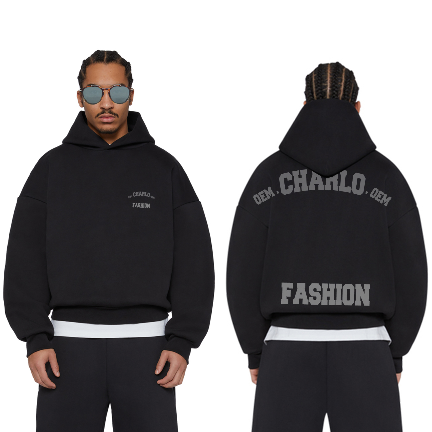 Custom Oversized Pullover Hoodie | Streetwear Blank Hoodie | OEM Private Label Manufacturer