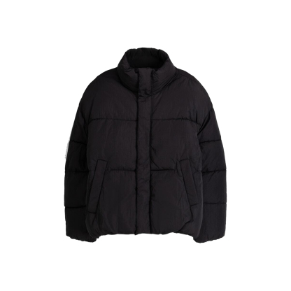 Customizable Khaki Puffer Jacket – Streetwear Outerwear