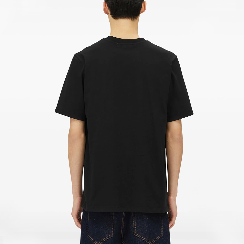 Customizable Neck Logo Oversized Black T-Shirt – Streetwear Essential