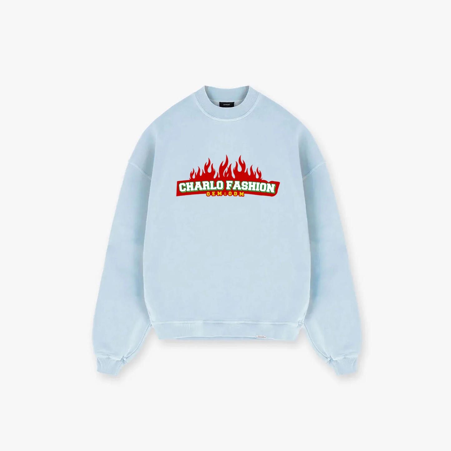 Custom Graphic Crewneck Sweatshirt | Oversized Streetwear Pullover | OEM Private Label Manufacturer