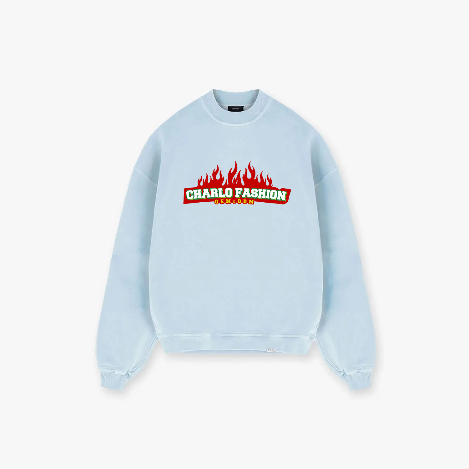 Custom Graphic Crewneck Sweatshirt | Oversized Streetwear Pullover | OEM Private Label Manufacturer