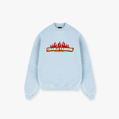 Custom Graphic Crewneck Sweatshirt | Oversized Streetwear Pullover | OEM Private Label Manufacturer