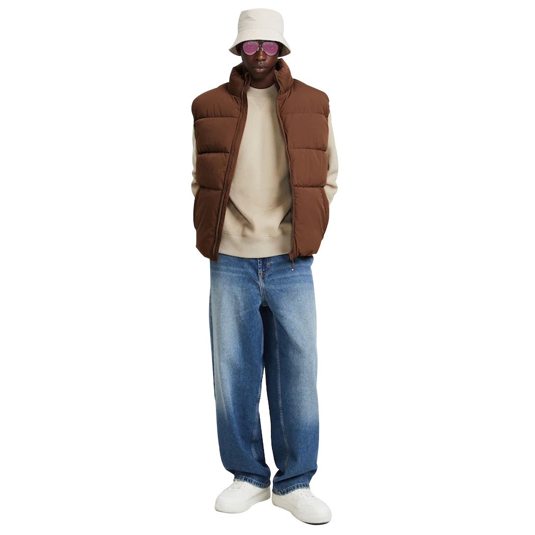 Customizable Black Puffer Jacket – Streetwear Outerwear