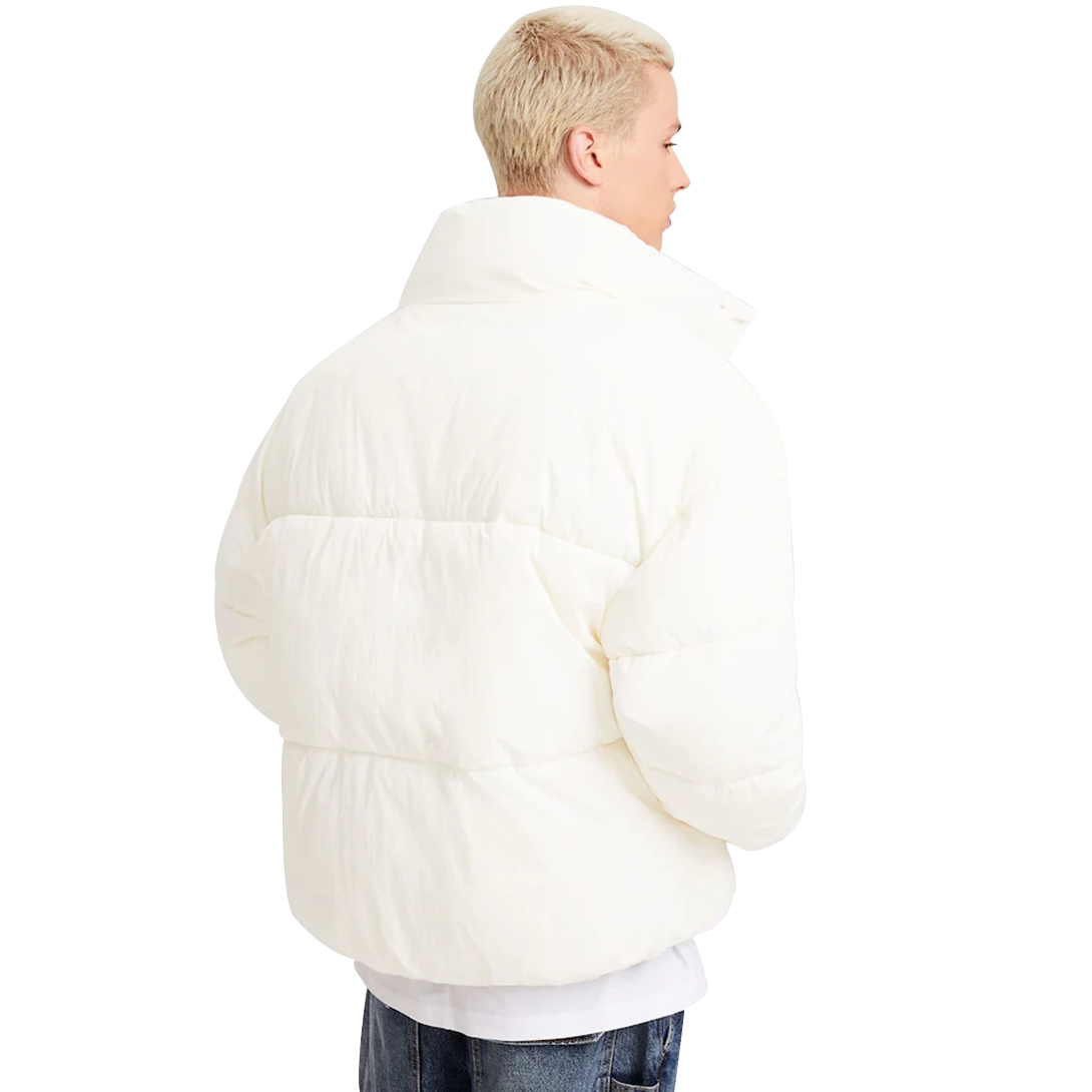 Customizable Khaki Puffer Jacket – Streetwear Outerwear