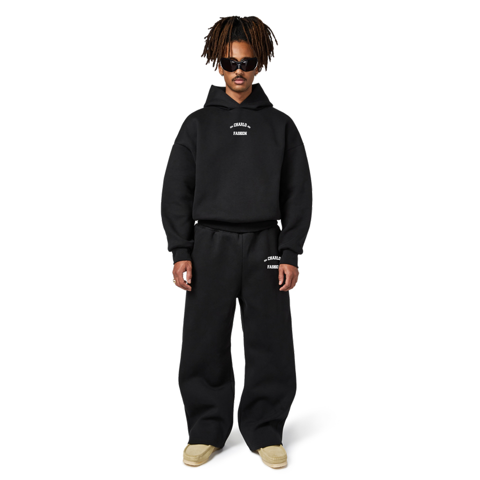 Luxury Oversized Streetwear Tracksuit – Custom Logo Hoodie & Sweatpants Set