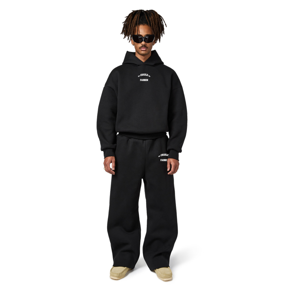 Luxury Oversized Streetwear Tracksuit – Custom Logo Hoodie & Sweatpants Set