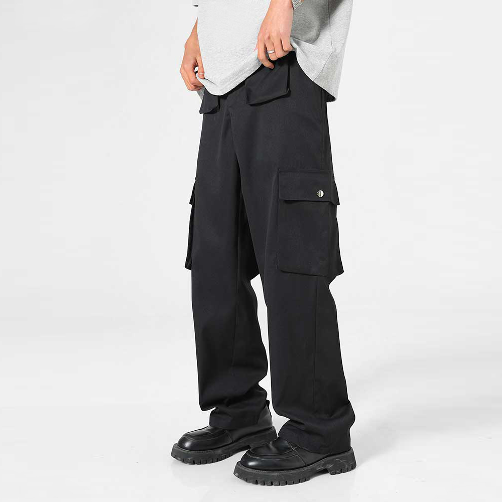 Men’s Streetwear Cargo Pants – Loose Fit Utility Trousers