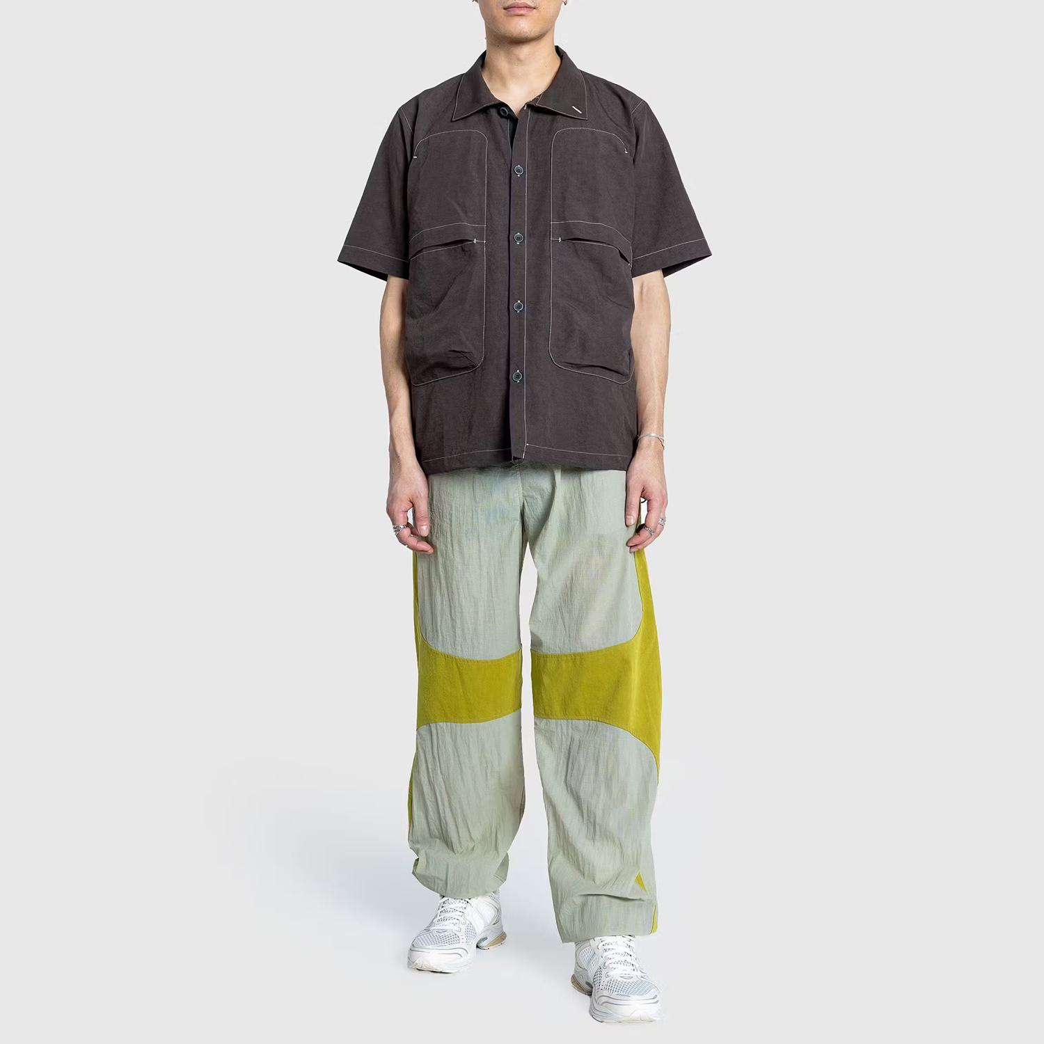 Color Block Loose Fit Pants | Lightweight Streetwear | Customizable