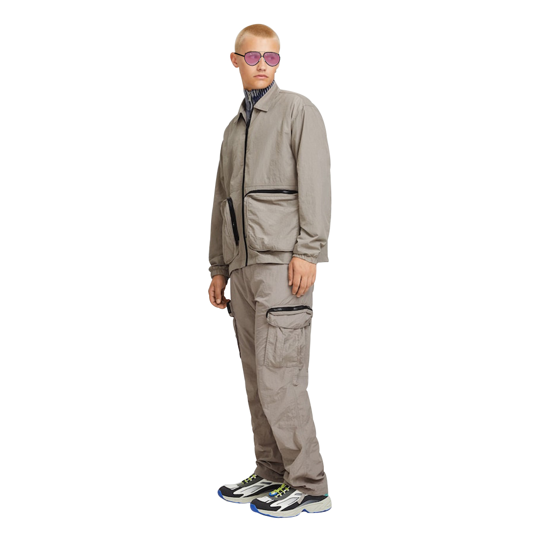 Charlo Fashion Lightweight Zip-Up Utility Jacket – Modern & Functional