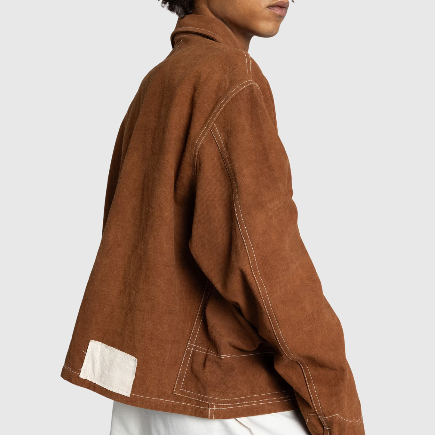 Charlo Fashion Suede Patchwork Jacket – Contemporary Streetwear with Statement Pockets