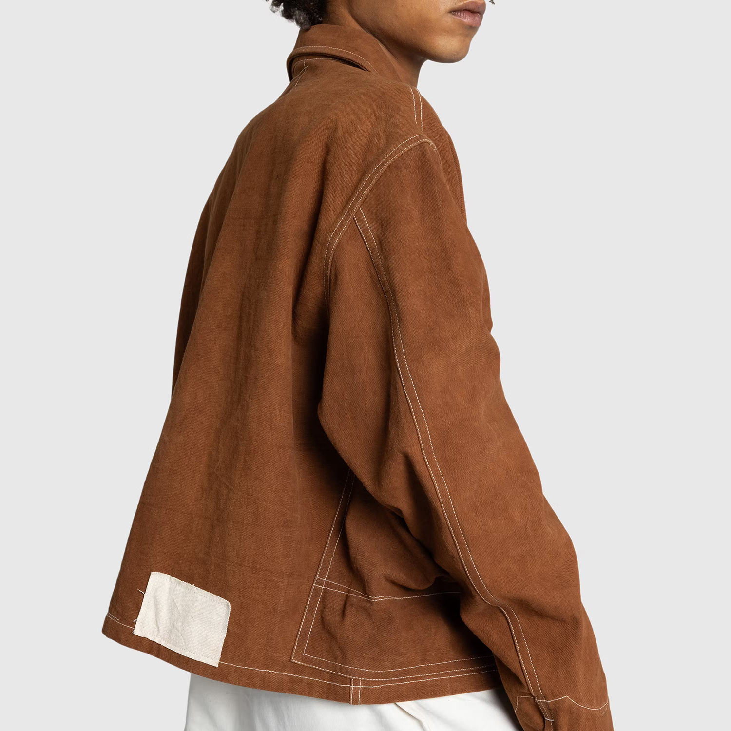 Charlo Fashion Suede Patchwork Jacket – Contemporary Streetwear with Statement Pockets