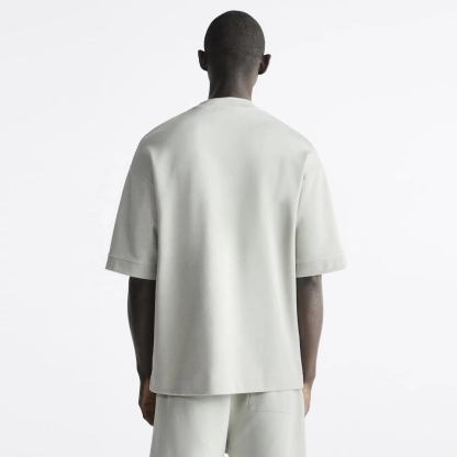 Charlo High-Weight Casual Short Sleeve Set – Luxe Comfort for Everyday Wear