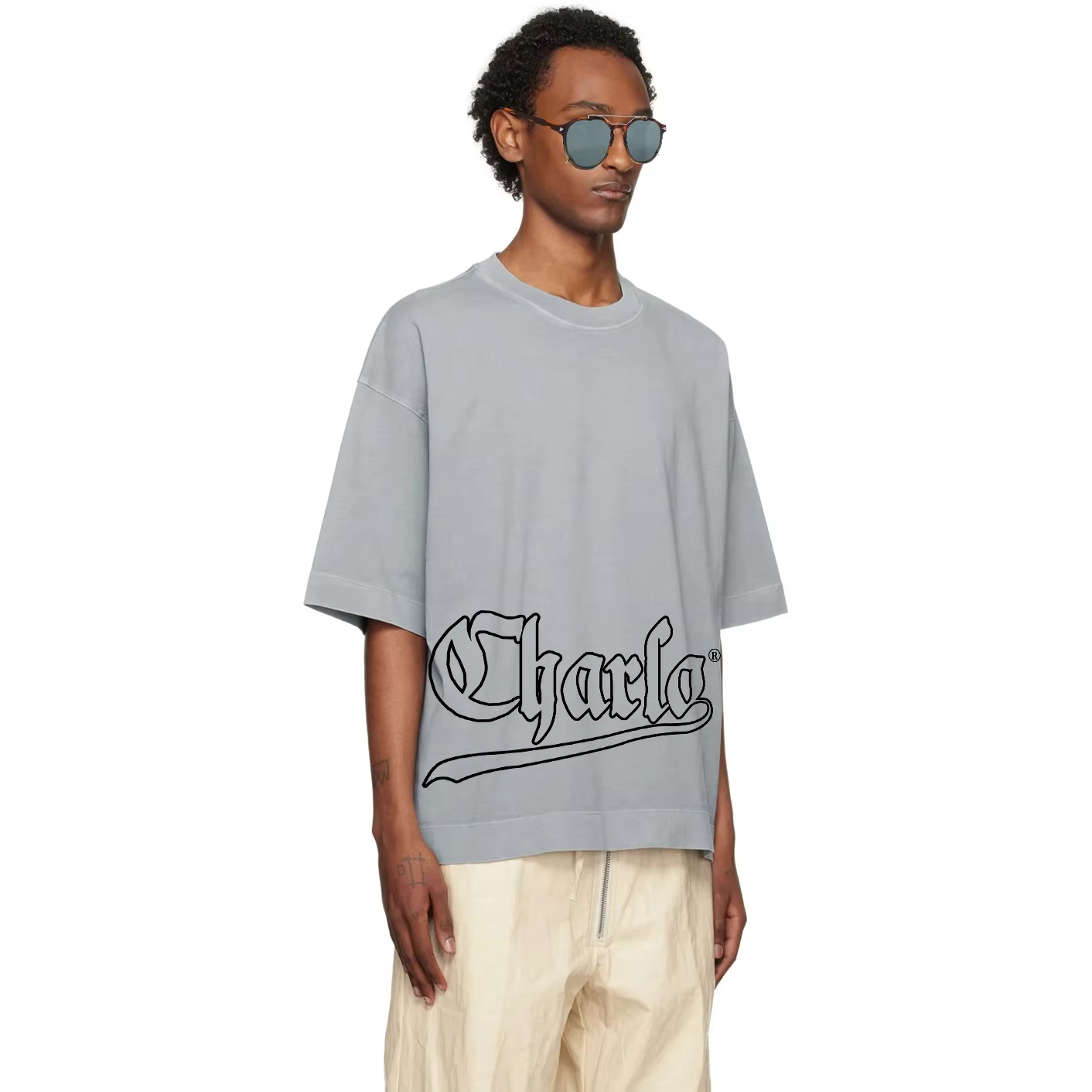 Charlo Oversize Logo Tee – Streetwear Essential