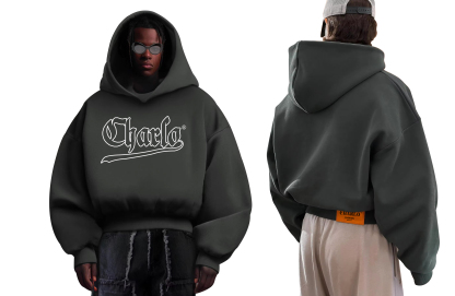 Custom Short-Length Heavyweight Hoodie – Multiple Colors & Finishes