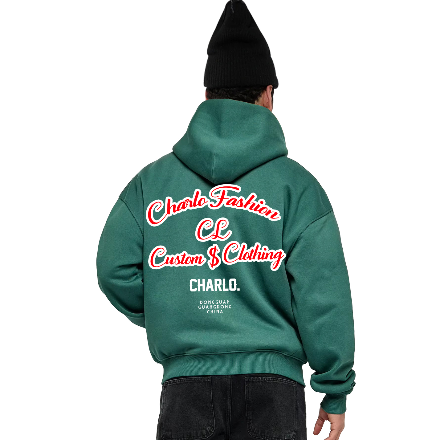 Custom Zip-Up Hoodie | Oversized Streetwear Hooded Jacket | OEM/ODM Private Label Clothing