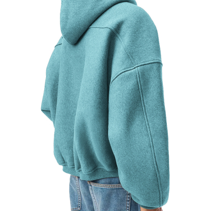 Custom Fleece Zip-Up Hoodie – Multiple Colors & Fabric Options