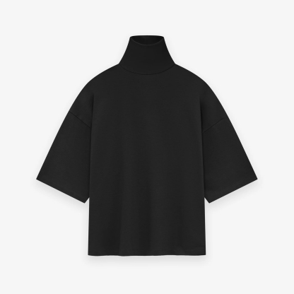 Premium Oversized Turtleneck T-Shirt – Modern Minimalist Streetwear