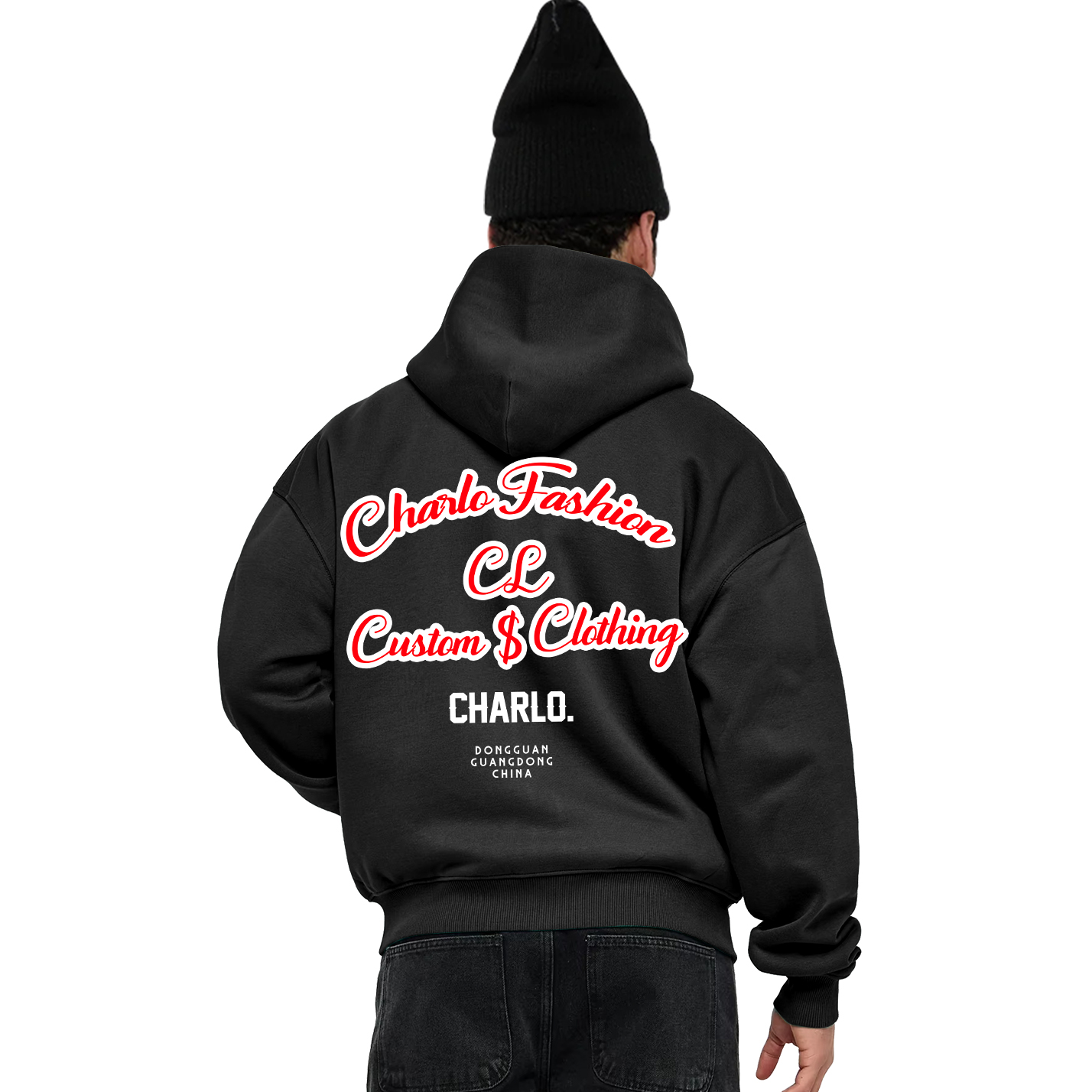 Custom Zip-Up Hoodie | Oversized Streetwear Hooded Jacket | OEM/ODM Private Label Clothing