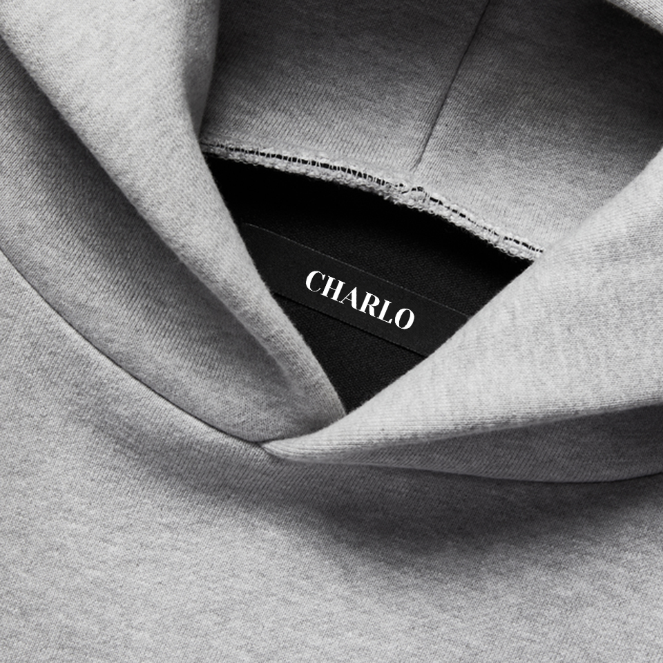 Classic Gray Oversized Tracksuit – Relaxed Hoodie & Wide-Leg Sweatpants, Customizable