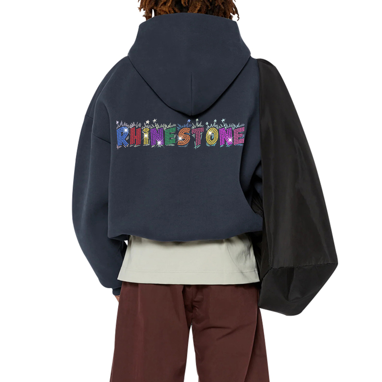 Customizable Oversized Hoodie – Rhinestone & Embroidery Ready