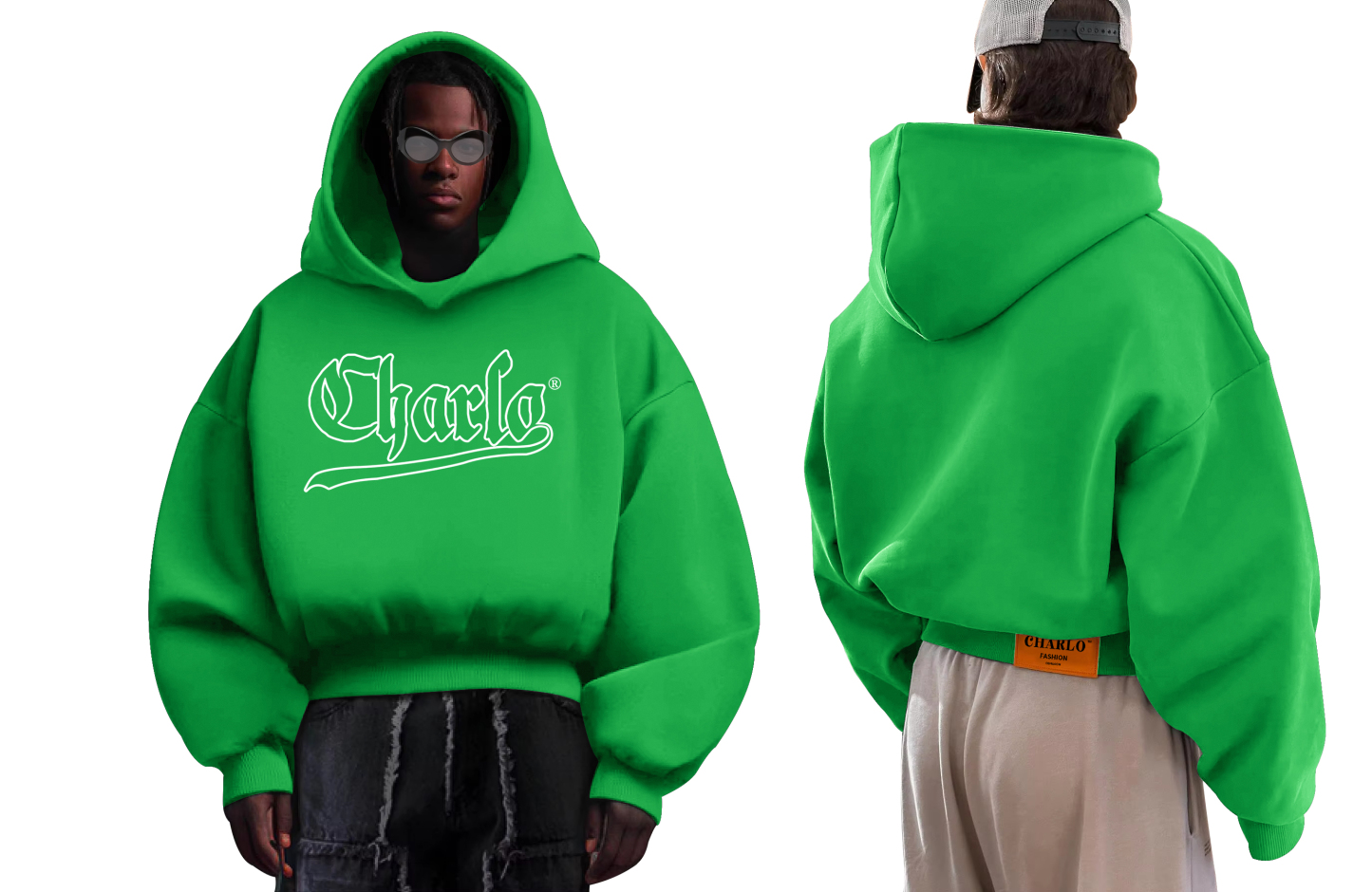 Custom Short-Length Heavyweight Hoodie – Multiple Colors & Finishes