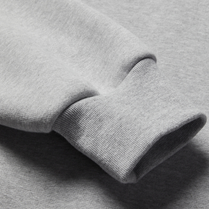 Classic Gray Oversized Tracksuit – Relaxed Hoodie & Wide-Leg Sweatpants, Customizable