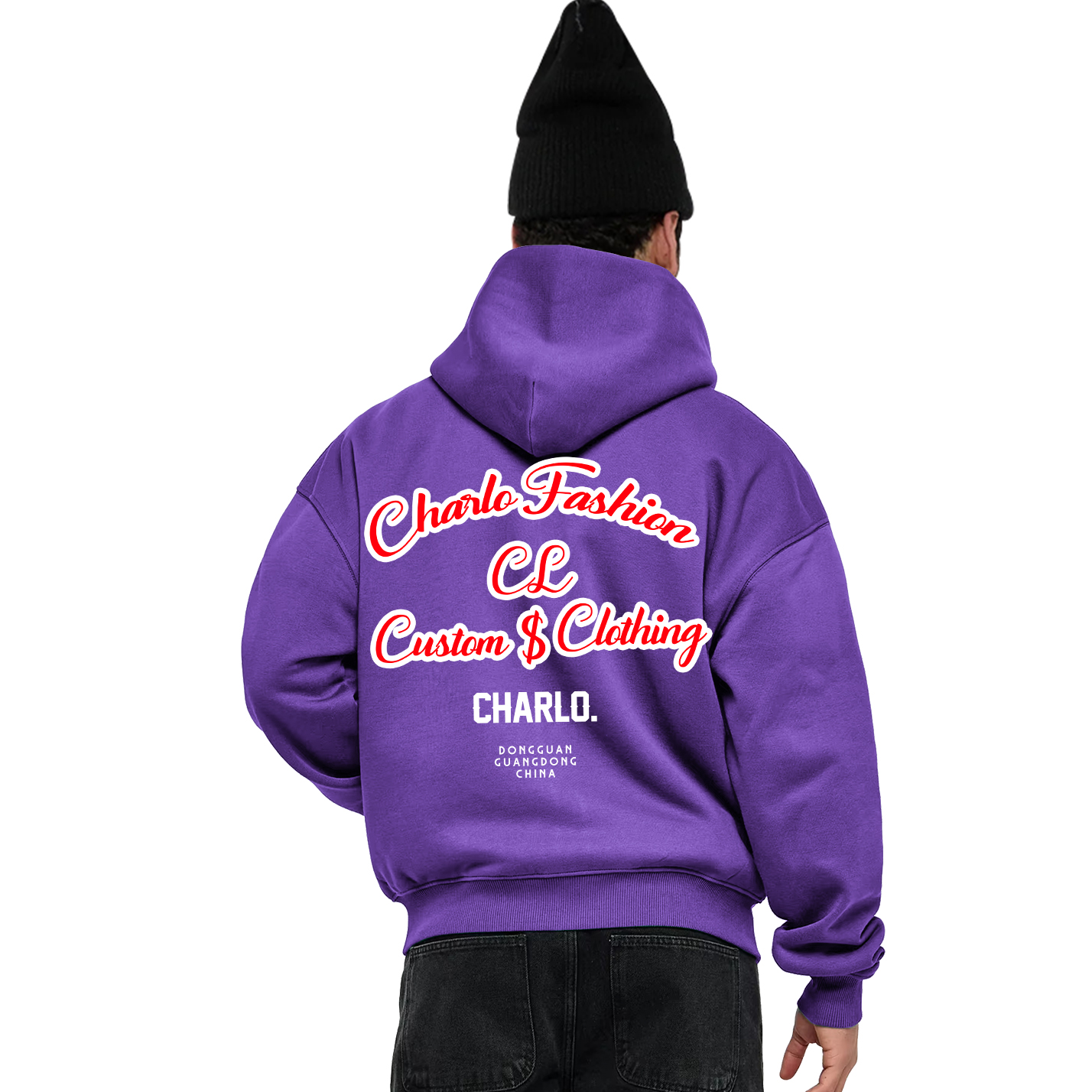 Custom Zip-Up Hoodie | Oversized Streetwear Hooded Jacket | OEM/ODM Private Label Clothing