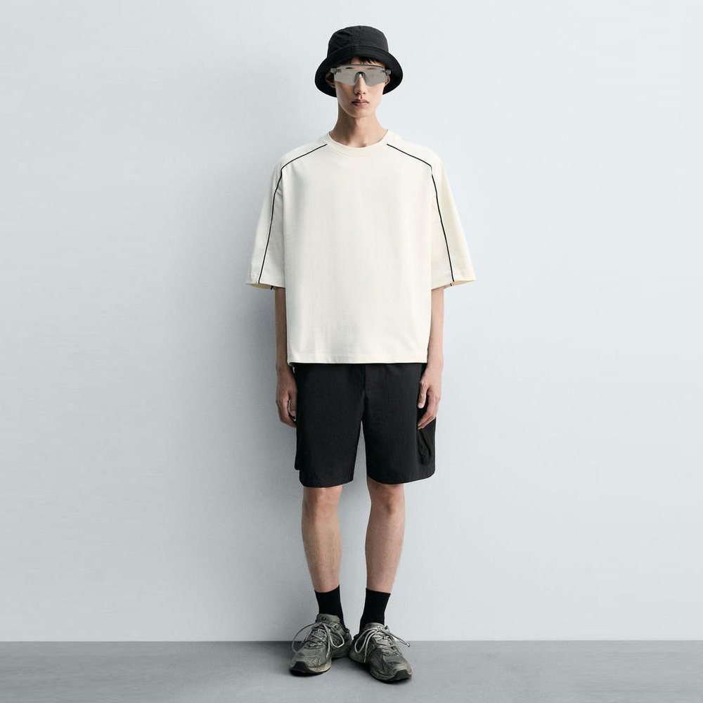 Custom Oversized Streetwear T-Shirt | Minimalist Seam Design | OEM/ODM Private Label Apparel