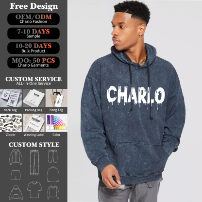 Custom Washed Pullover Hoodie | Oversized Streetwear Hoodie | OEM Private Label Manufacturer