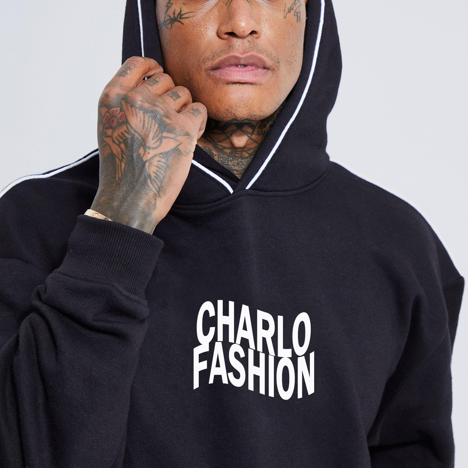 Custom Black Pullover Hoodie | Oversized Streetwear Hoodie | OEM Private Label Manufacturer