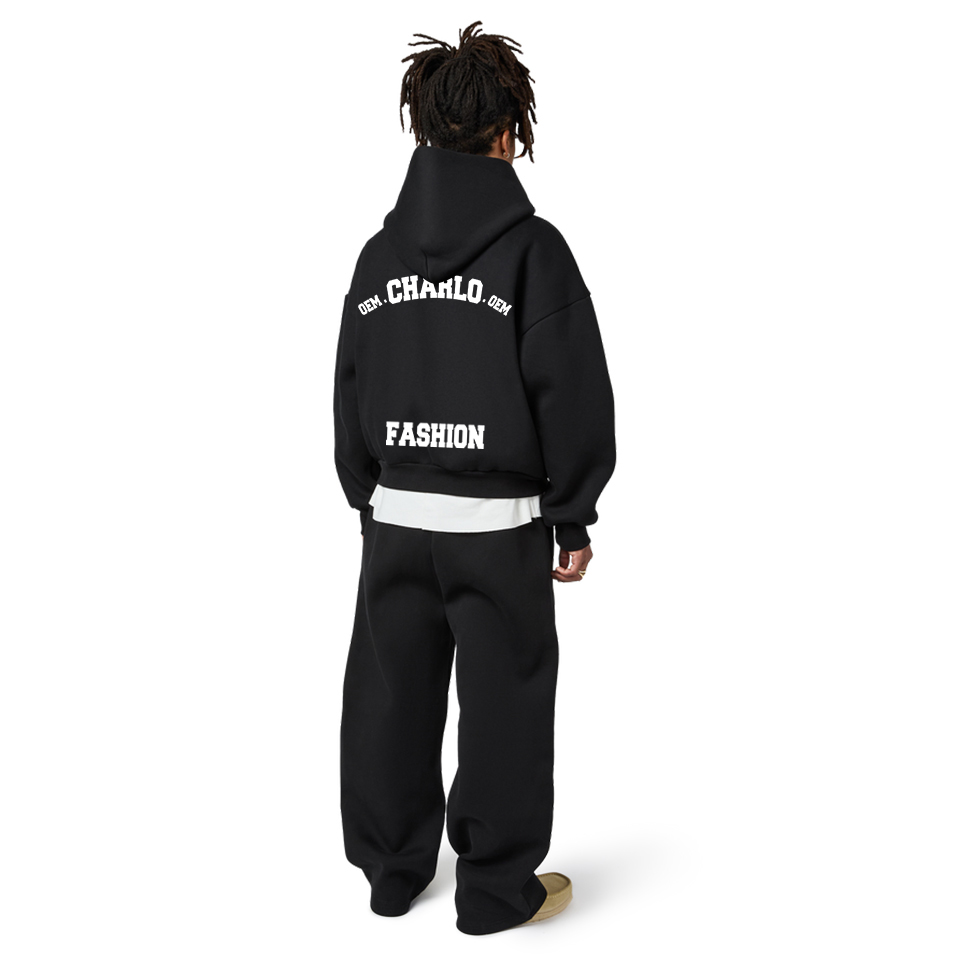 Luxury Oversized Streetwear Tracksuit – Custom Logo Hoodie & Sweatpants Set