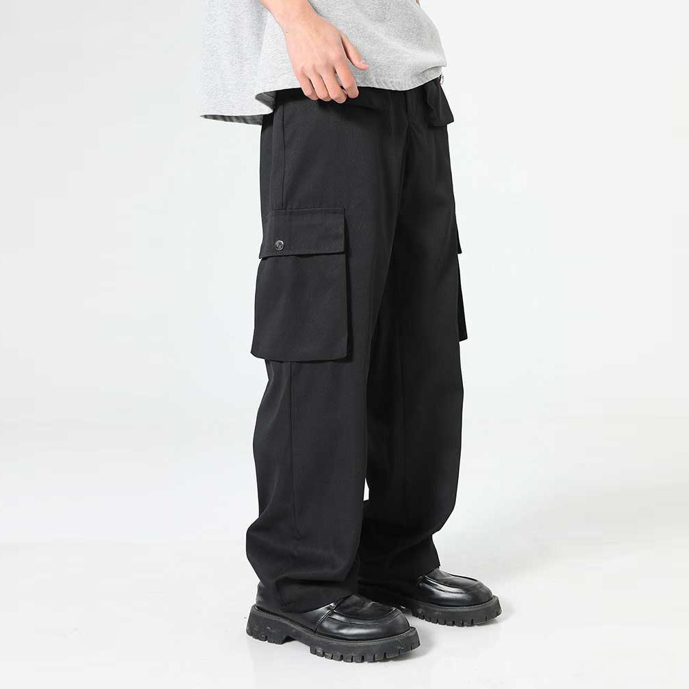 Men’s Streetwear Cargo Pants – Loose Fit Utility Trousers
