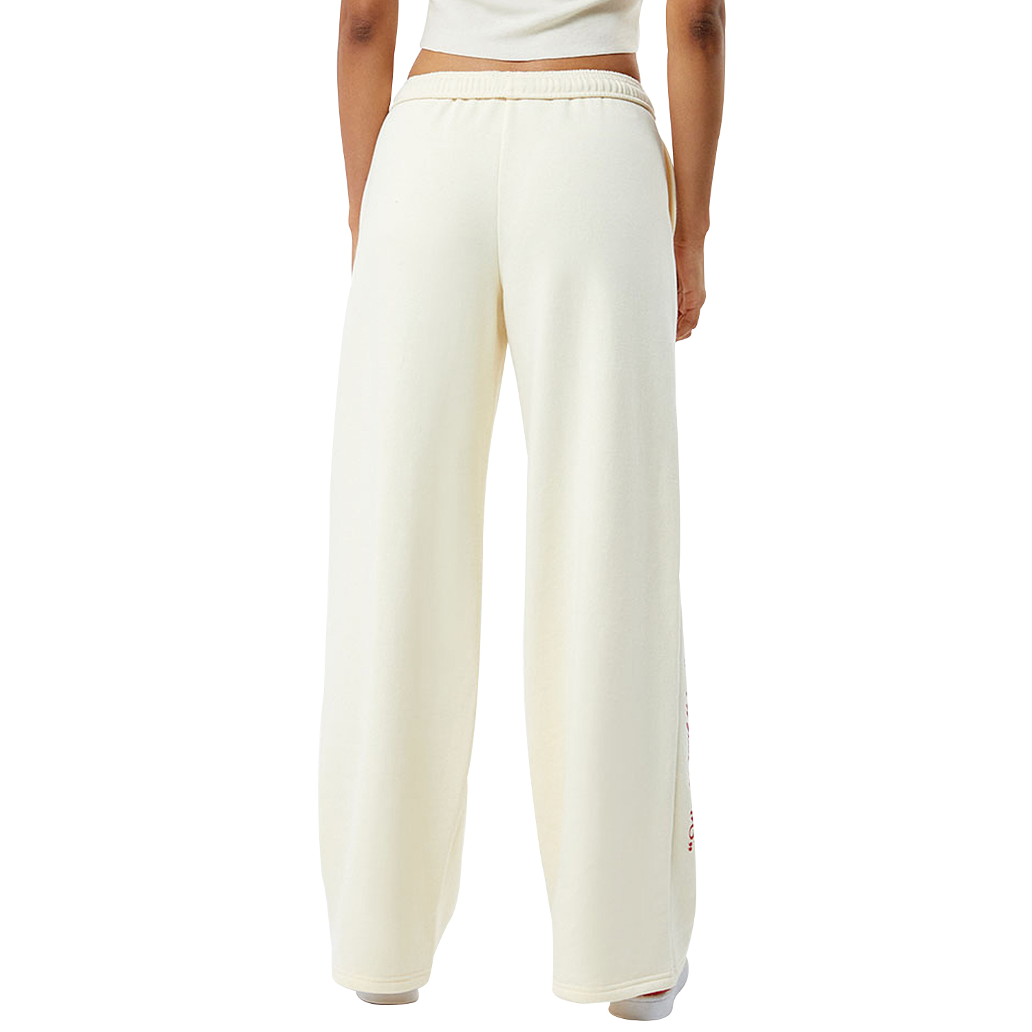 Custom Logo Wide Leg Sweatpants | Cream Color | Personalizable